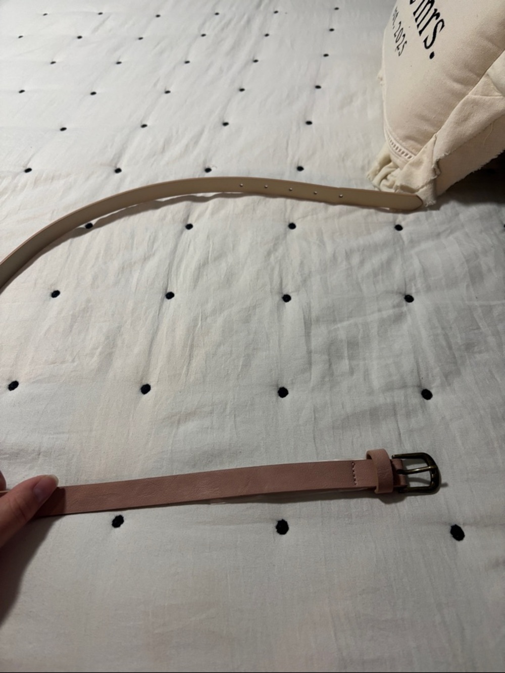 Women's Pink Slim Leather Fashion Belt - Unbranded